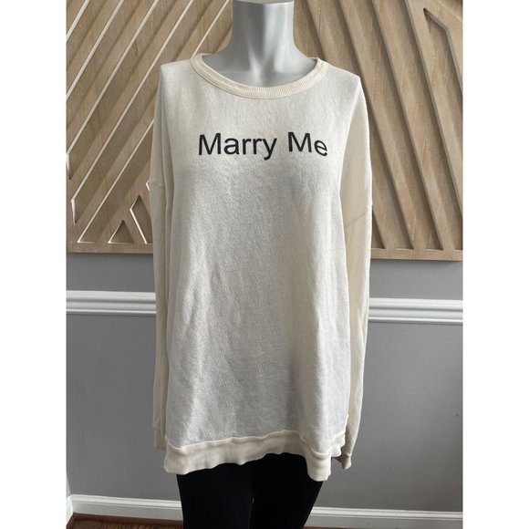 WILDFOX Marry Me Juliet Barefoot Oversized Sweater - Size XS - Picture 4 of 6